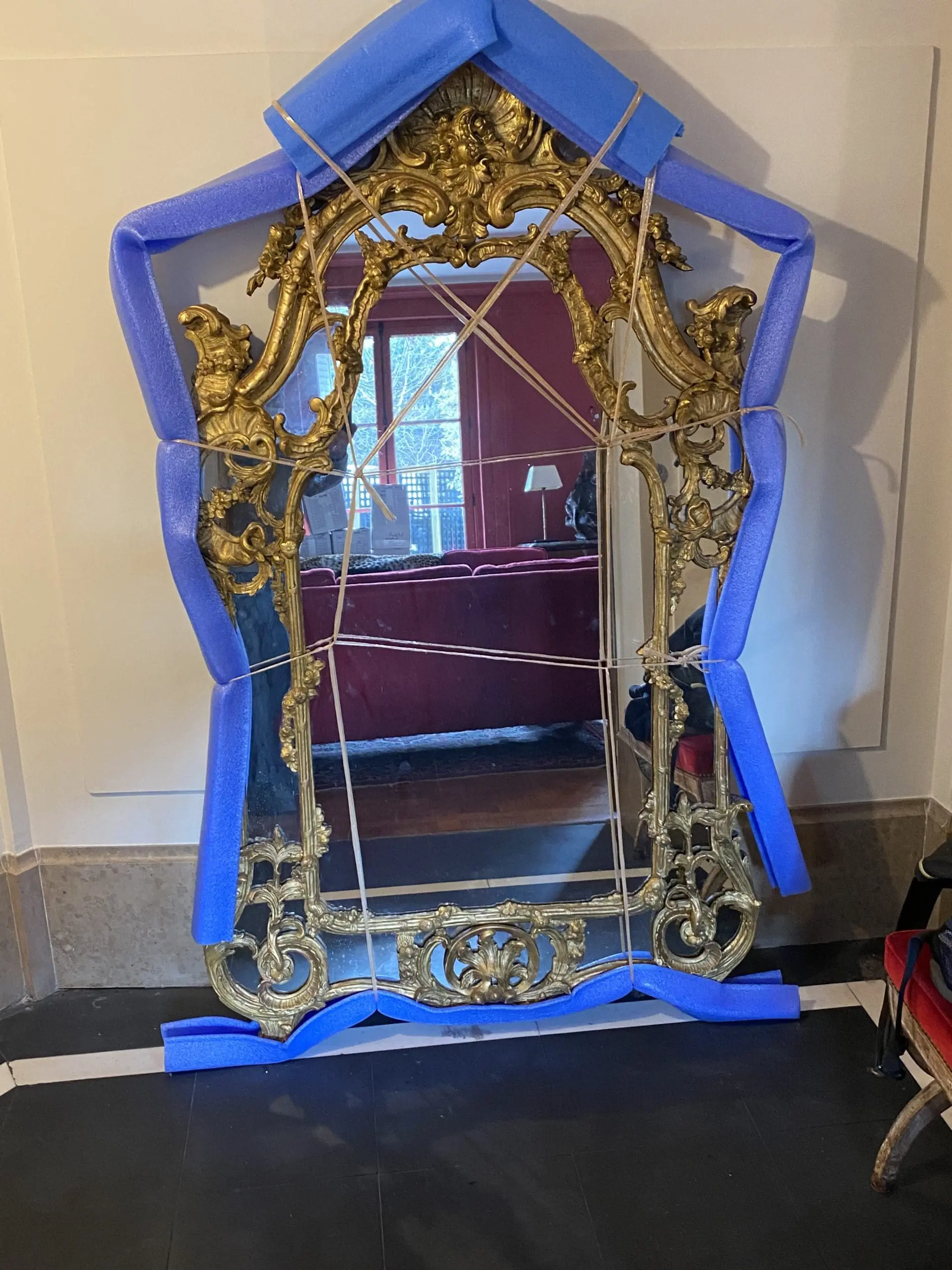 Emballage déménagement miroir