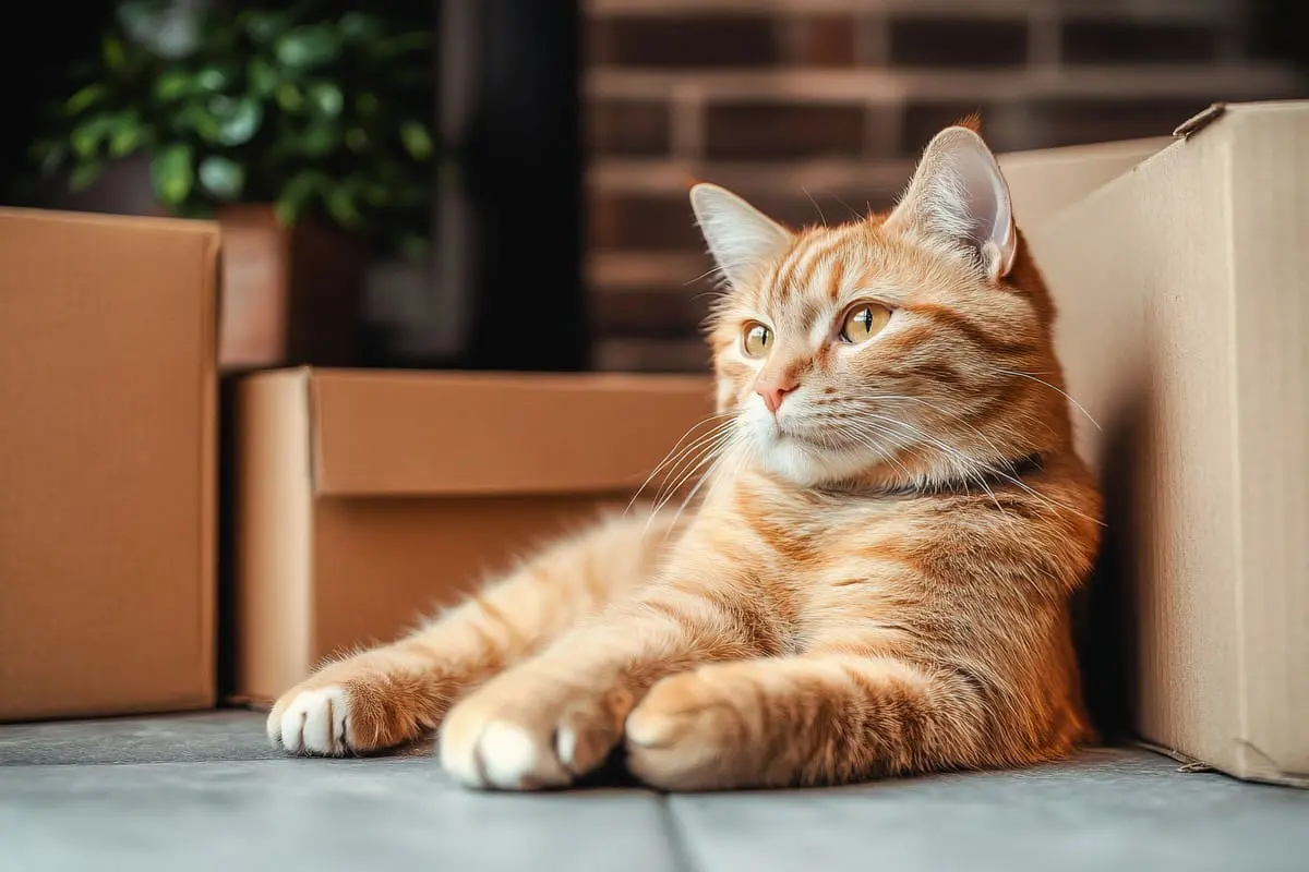 Déménagement avec un chat